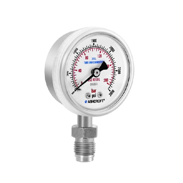 美國(guó)ASHCROFT HPX40/50/63 超高純壓力表